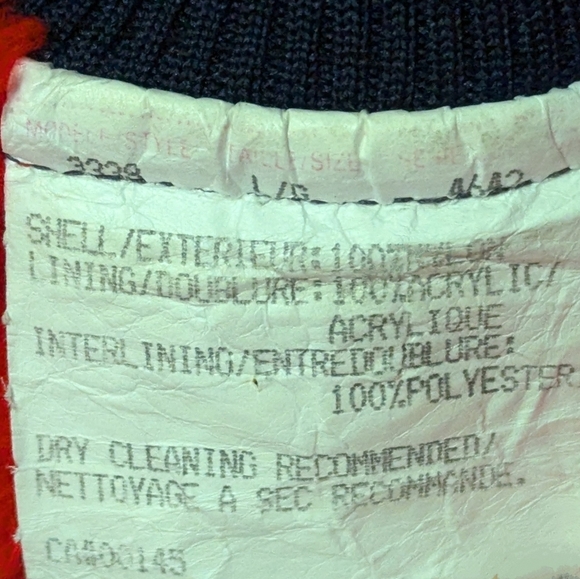 70s Vintage Hunters Vest Navy and Red Puffer Thin Layering Winter fall vest - Picture 8 of 11